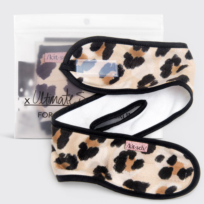 Spapannband i mikrofiber - Leopard