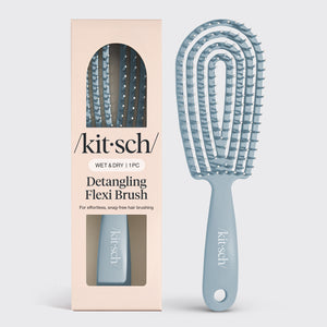 Brosse démêlante flexible bleu brume