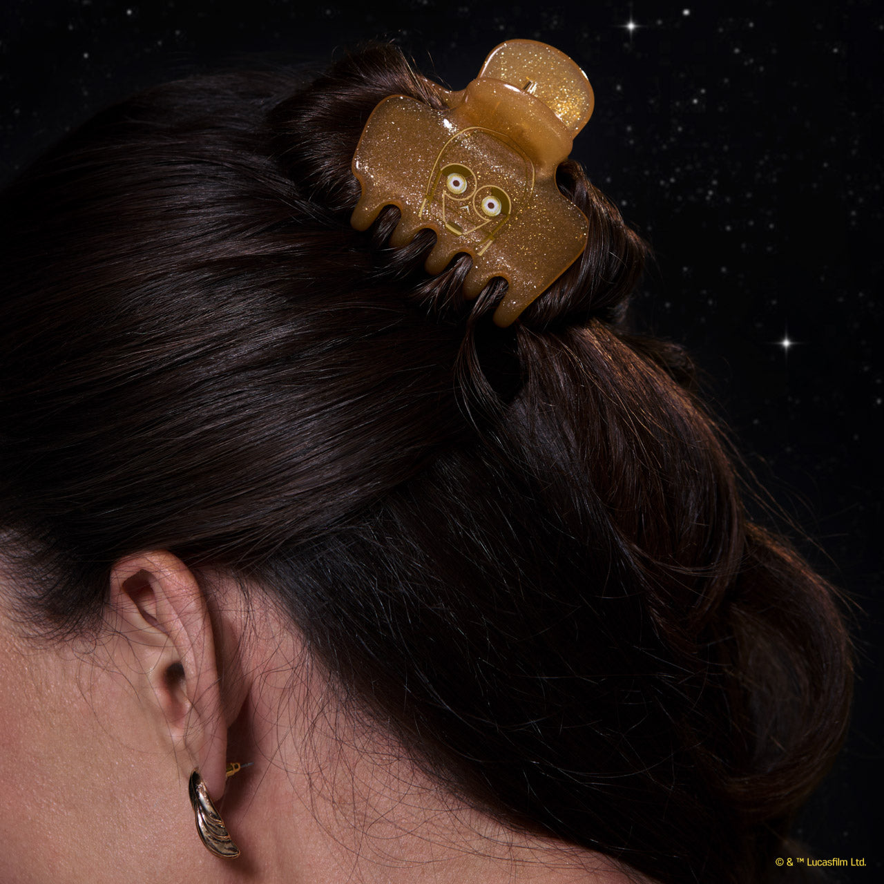Star Wars™ & Kitsch Glitter Cloud Clip in C-3PO