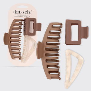 Set di 3 pinze in plastica riciclata - Pinze extragrandi