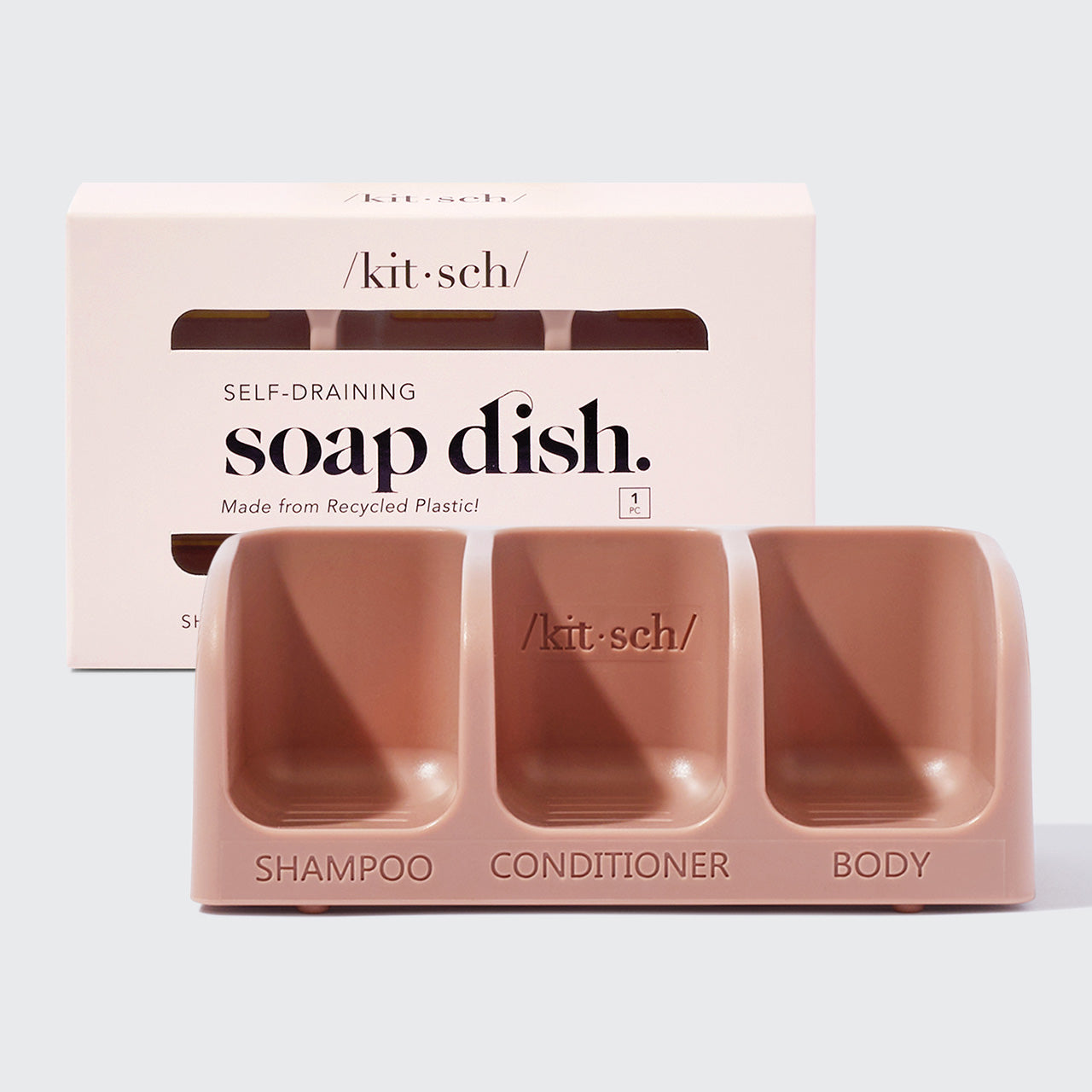 Porte-savon autovidant - Terracotta