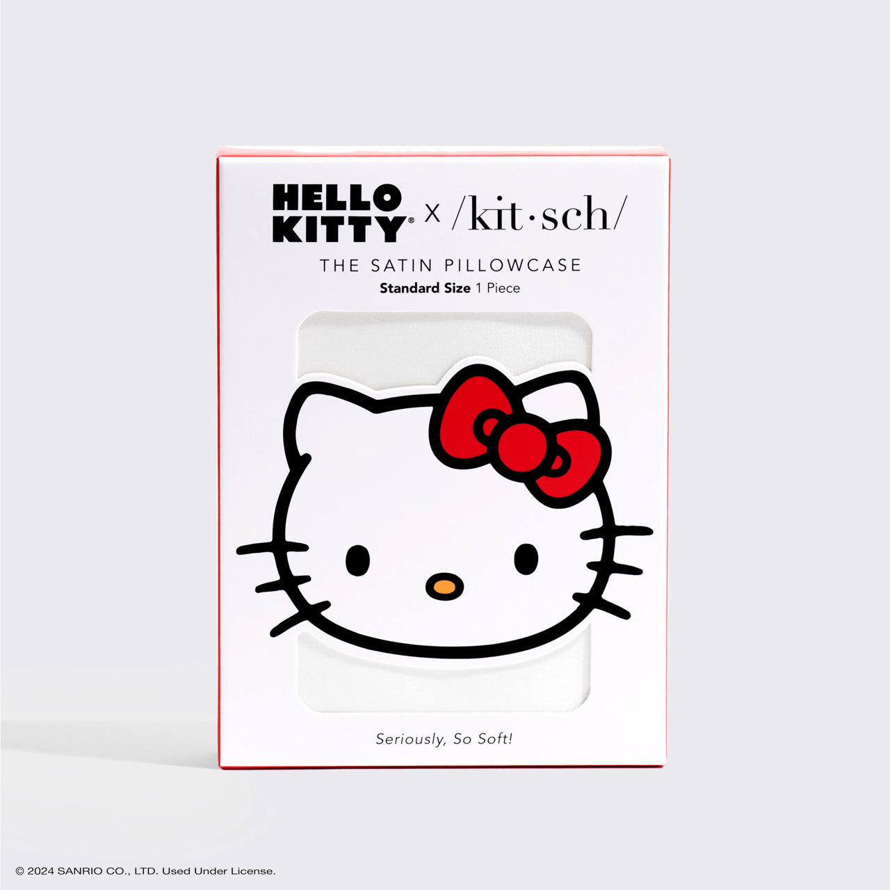 Kitsch x Hello Kitty Federa in raso - Fiocco Hello Kitty avorio