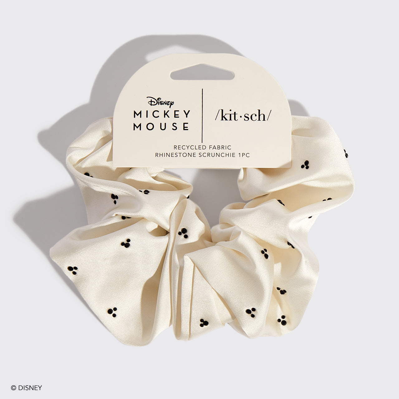 Kitsch x Mickey e Minnie - Scrunchie con strass - Crema