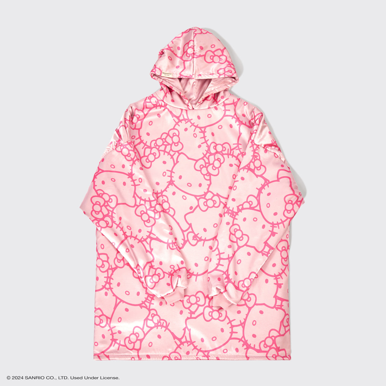 Kitsch x Hello Kitty Glazey en satin avec des visages Hello Kitty roses