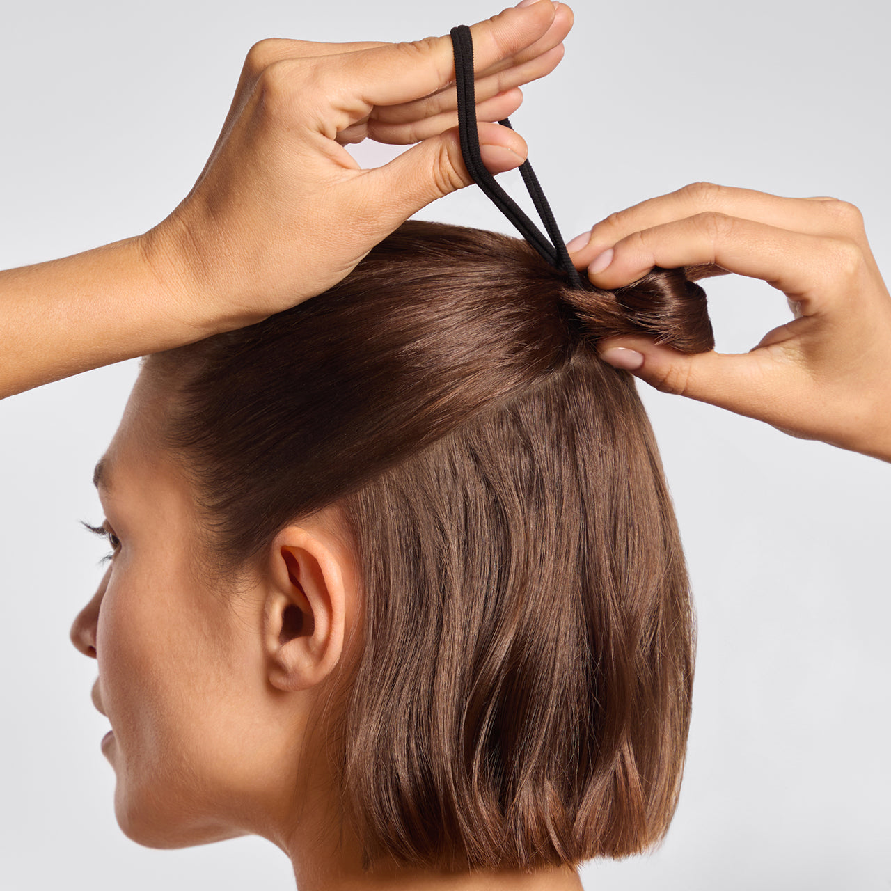 Naadloze Haar Elastieken 8-Delige Set- Zwart