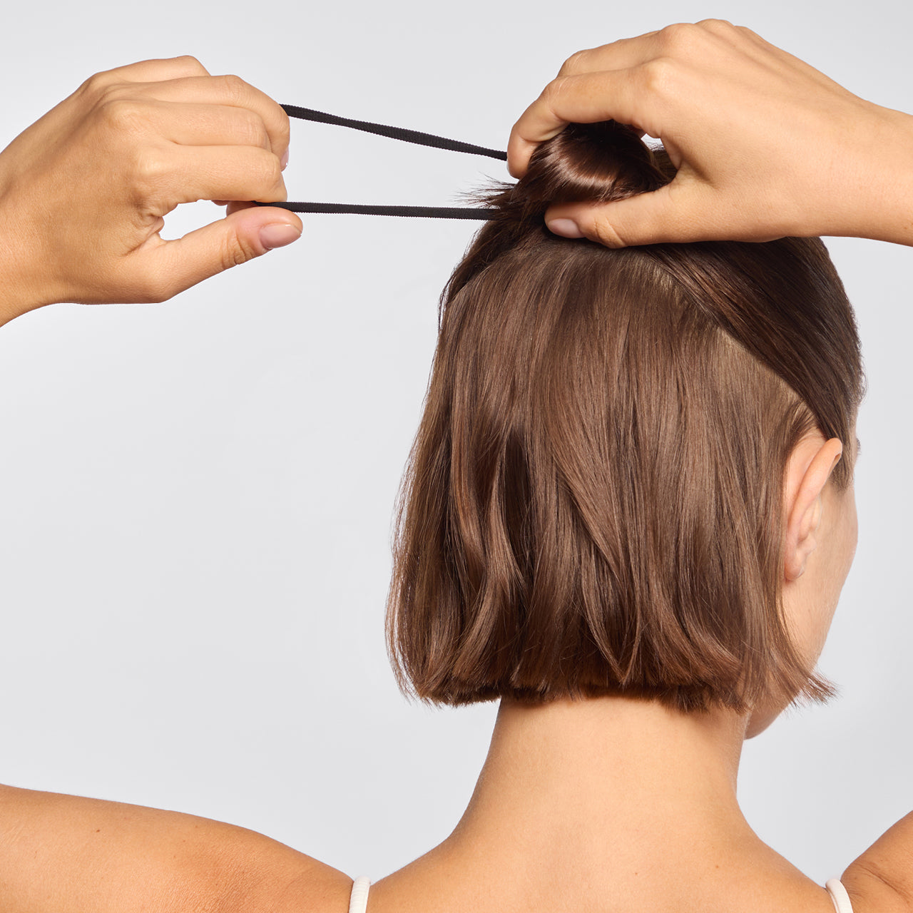 Naadloze Haar Elastieken 8-Delige Set- Zwart