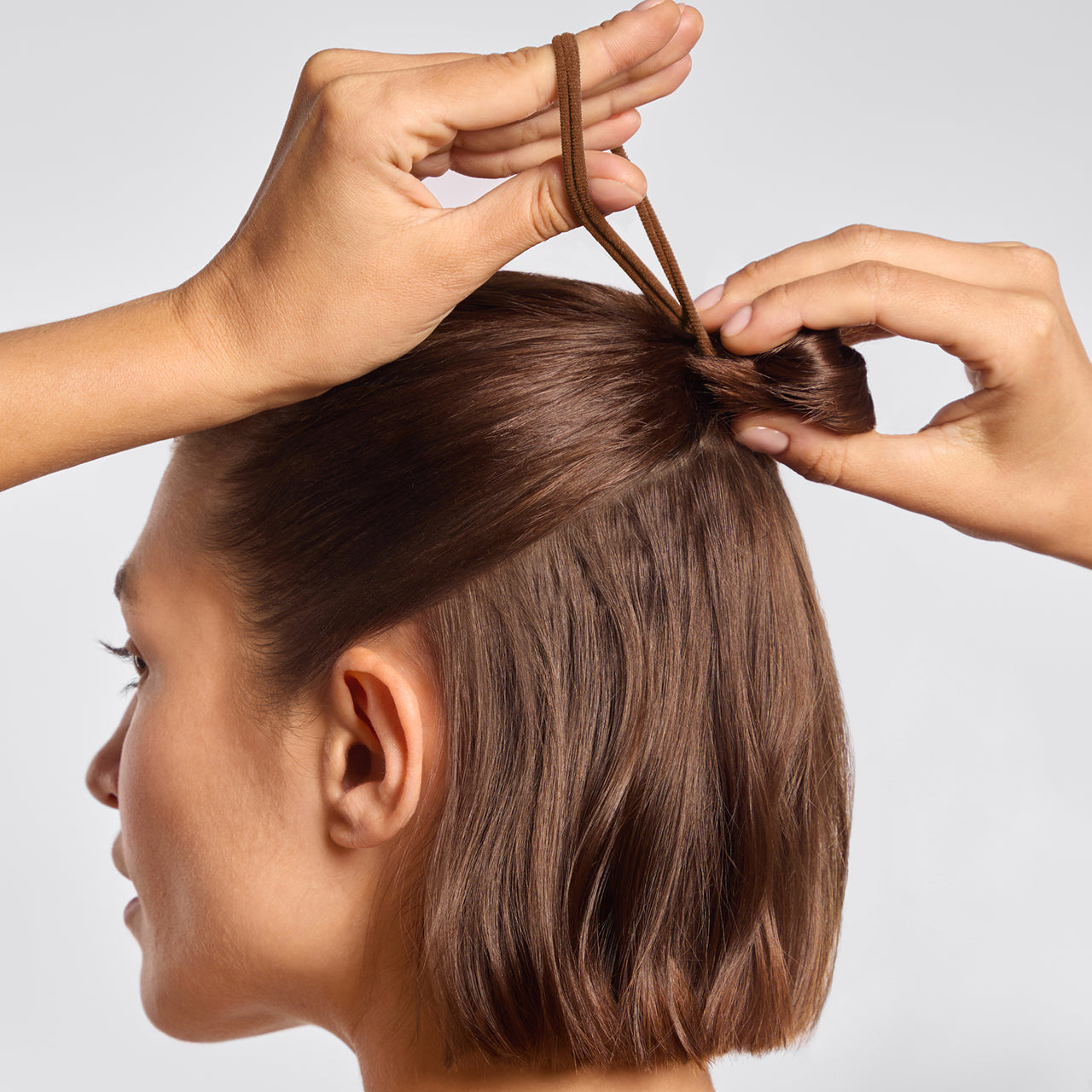 Naadloze Haar Elastiek 8-Delige Set Rozenhout