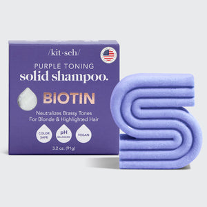 Shampoo solido tonificante viola per capelli colorati e grigi