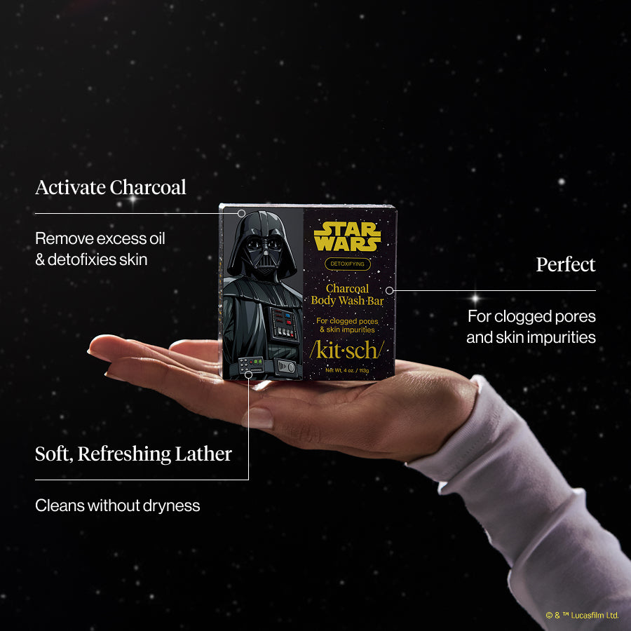 Star Wars™ & Kitsch Gel corpo solido detox al carbone vegetale - Darth Detox