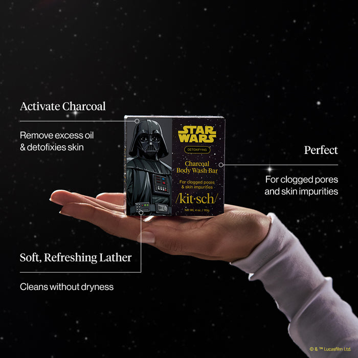 Star Wars™ & Kitsch Gel corporel solide détoxifiant au charbon végétal - Darth Detox