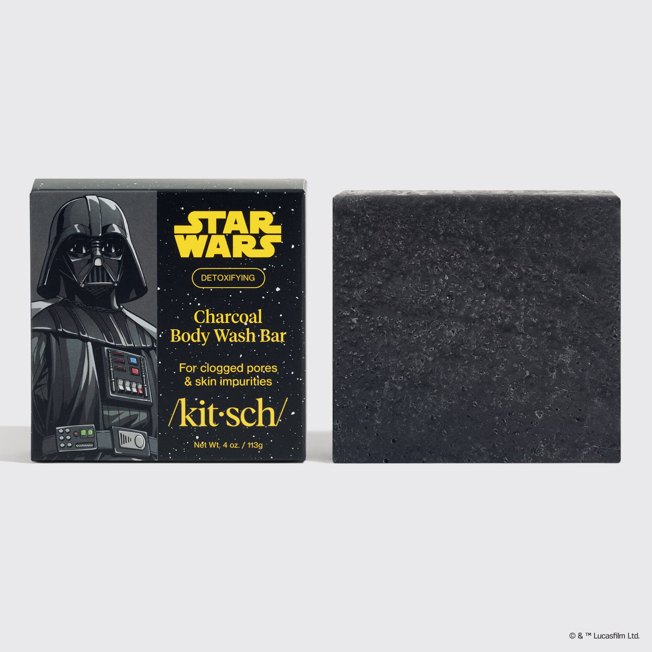 Star Wars™ & Kitsch Gel corpo solido detox al carbone vegetale - Darth Detox