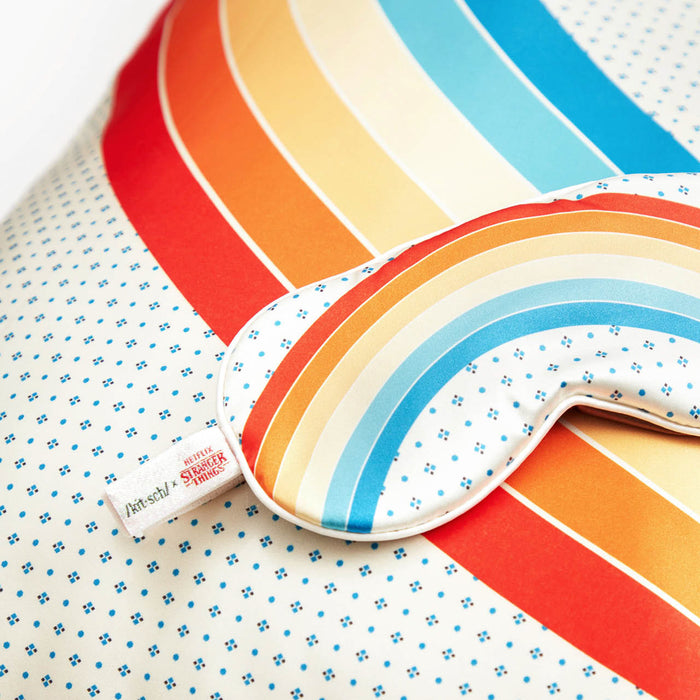 Stranger Things X Kitsch Rainbow Room Pillowcase + Eye Mask 2pc Set