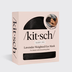 Ögonmask i lavendeltyngd satin