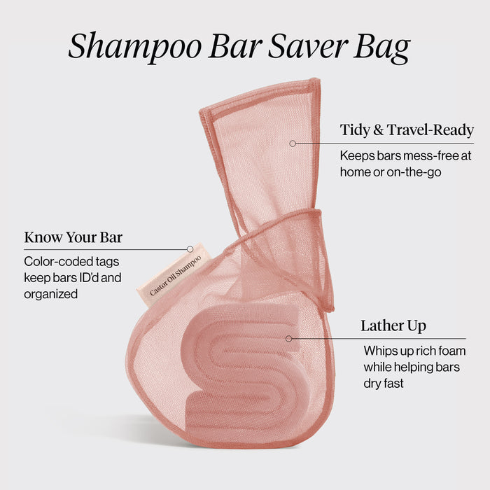 Kitsch Bar Saver Bag - CASTOR OIL Shampoo