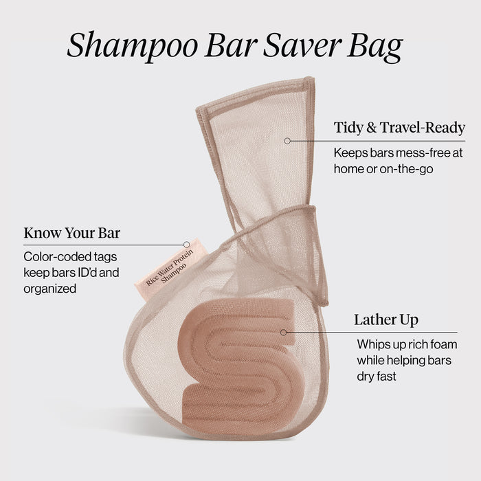Kitsch Bar Saver Bag - RICE WATER PROTEIN Shampoo