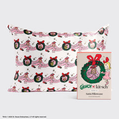 The Grinch x Kitsch Federa in raso in Cindy Lou Who