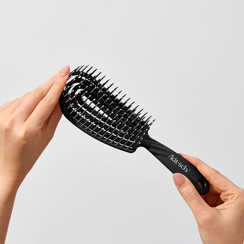 Brosse démêlante flexible noir