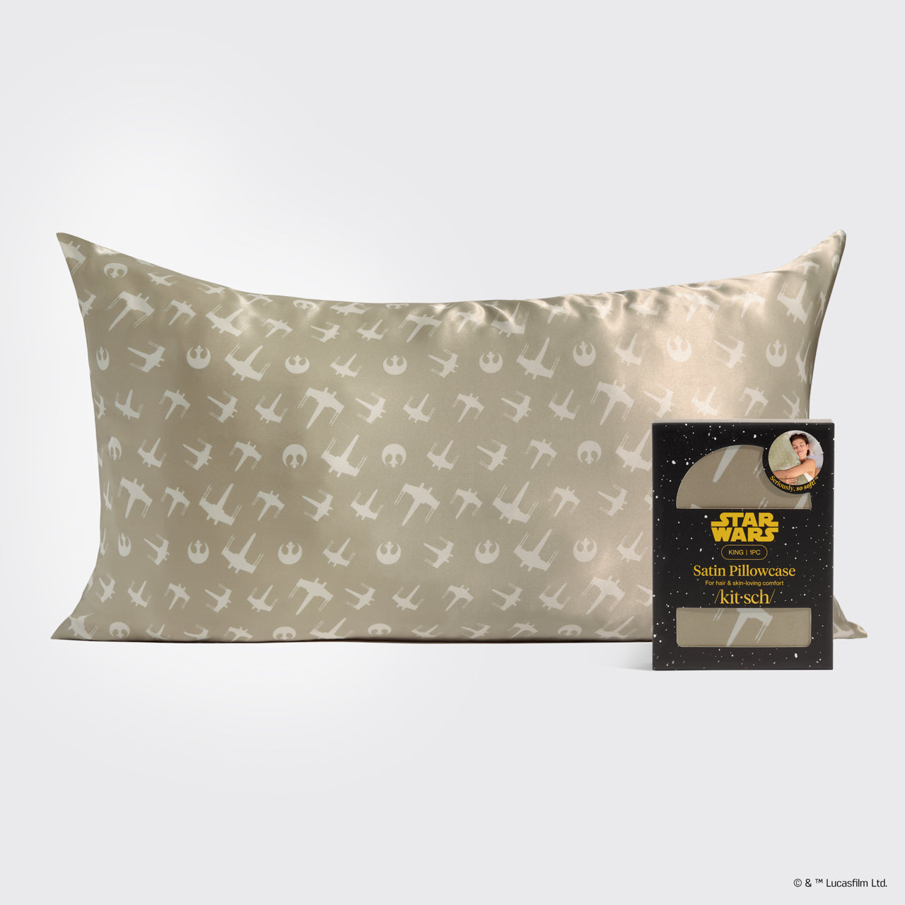 Star Wars™ & Kitsch Taie d'oreiller en satin Rebel Alliance - King