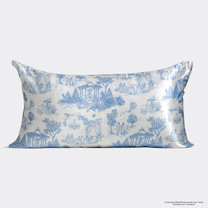 Bridgerton x Kitsch Satin Pillowcase in Garden Toile - King