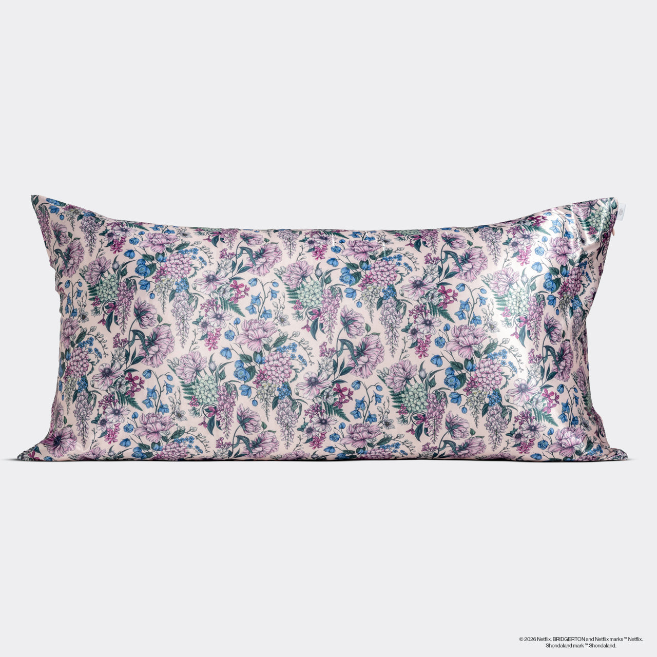 Bridgerton x Kitsch Satin Pillowcase in Wisteria - King