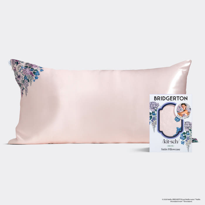 Bridgerton x Kitsch King Satin Pillowcase - Wisteria