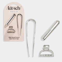 Set Mini: forcina francese e pinze in metallo – Argento