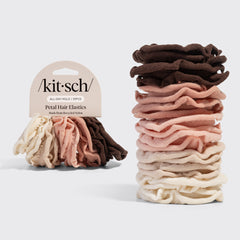 Elásticos blush en forma de pétalo para el cabello