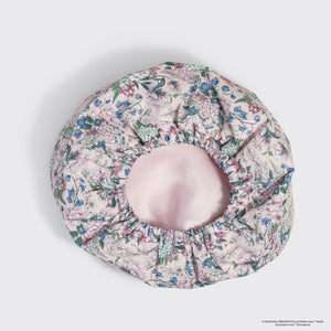 Bridgerton x Kitsch Satin-Lined Flexi Shower Cap in Wisteria