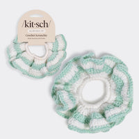 Chouchou en crochet Seafoam Blue