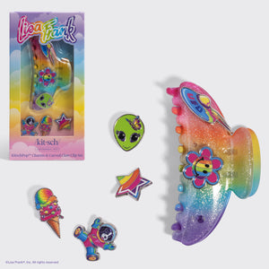 Lisa Frank x KitschPop Curved Claw Clip 7pc Set in Fantastic World of Lisa Frank - hero product shot