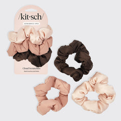 Ανακυκλωμένο ύφασμα Cloud Scrunchies 3pc Set - Rosewood