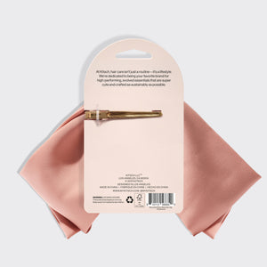 Barrette en tissu recyclé - Bois de rose