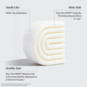 KITSCH Rice Water Shampoo & Conditioner Bar Combo for Hair Growth — strengthening rice water conditioner bar ingredient close-up — 1 bar lasts up to 100 washes, reduces single-use plastic — 4OCEAN Certified, vegan, cruelty-free & Leaping Bunny Certified