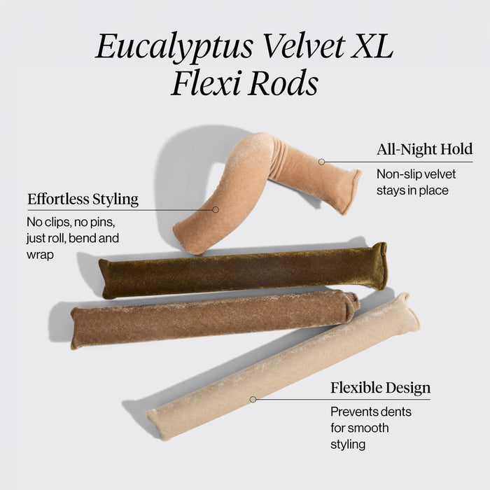 Set de 4 varillas flexibles Velvet XL - Eucalipto