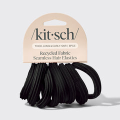 Elastiques pour cheveux sans couture - 8 pièces - Noir