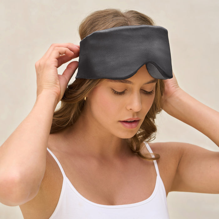 Masque de sommeil contour coussin teinte anthracite