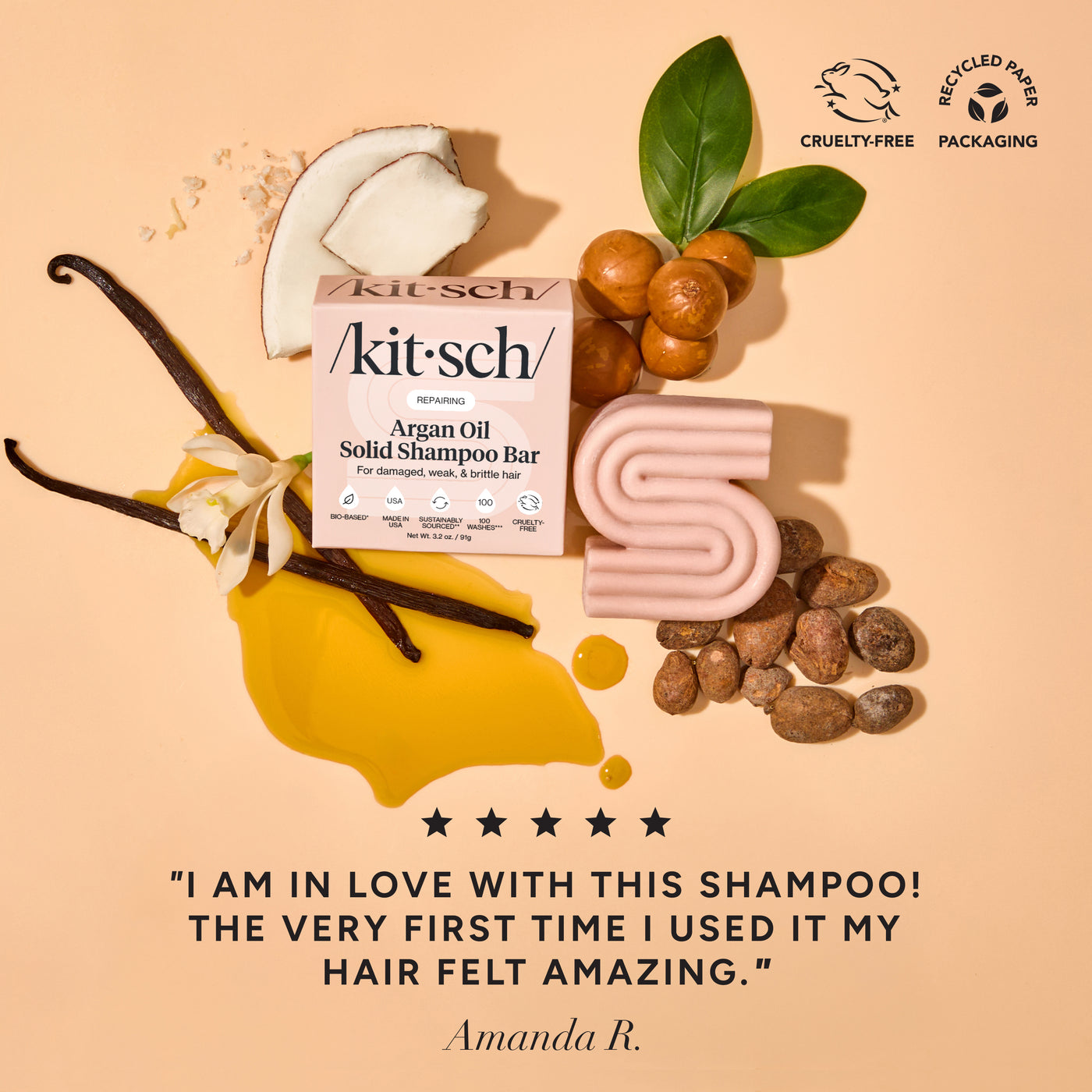 Repairing Argan Oil Shampoo & Conditioner Bar Combo