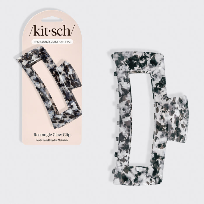 Eco-vriendelijke Jumbo Open Shape Claw Clip - Zwart