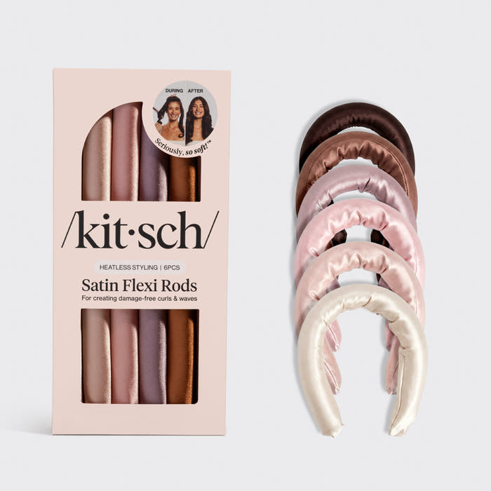 Bigodini flessibili satinate - Pack da 6