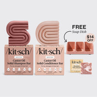 Nourishing Castor Oil Self Draining Terracotta Soap Dish Bundle