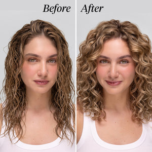 KITSCH Moisturizing Curl Cream — before and after