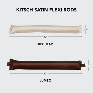 Rosewood Jumbo Satin Flexi Rods 4pc Set