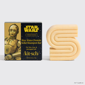 Star Wars™ & Kitsch Rice Water Protein Strengthening Solid Shampoo - C-3PO
