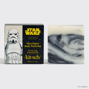 Star Wars™ & Kitsch Bagnoschiuma solido idratante al burro di karité - Stormtrooper Swirl